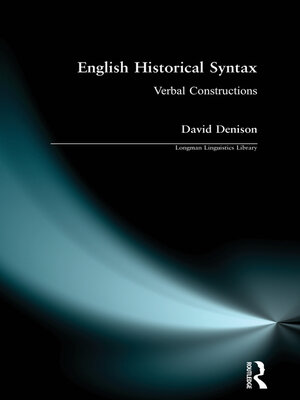 cover image of English Historical Syntax